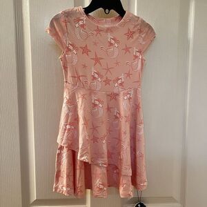 Sweet Bamboo Pink Emma's Tulip Mermaid Starfish Dress Girls Size 2 years NWT